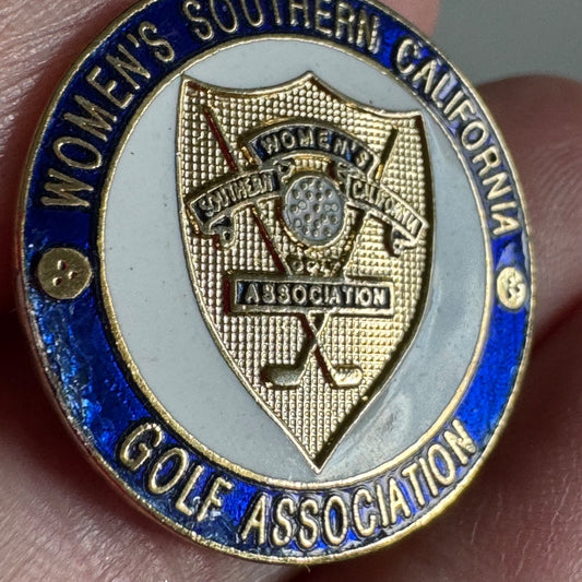 Vintage Women's Southern California Golf Association Lapel Pin 
