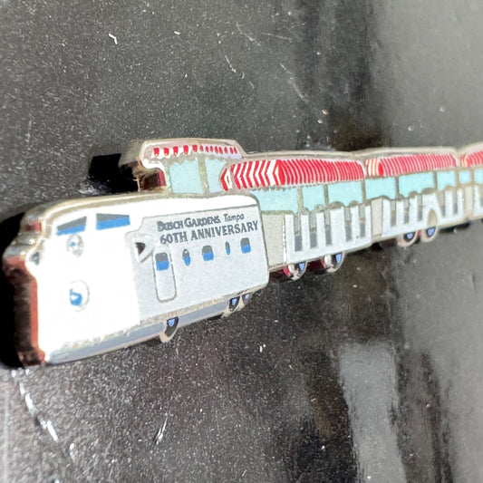 60th Anniversary Busch Gardens Tampa Tram Special Edition Lapel Pin 