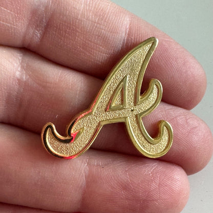 2008 Atlanta Braves Gold Tone A Logo Lapel Pin