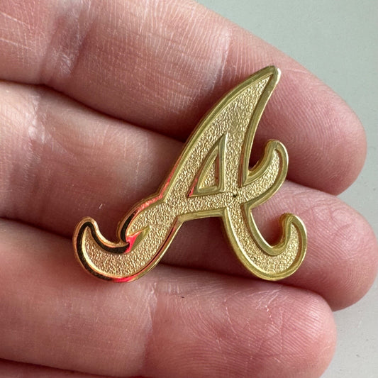 2008 Atlanta Braves Gold Tone A Logo Lapel Pin