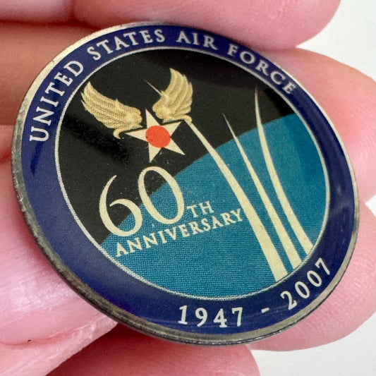 2007 United States Air Force 60th Anniversary Lapel Pin