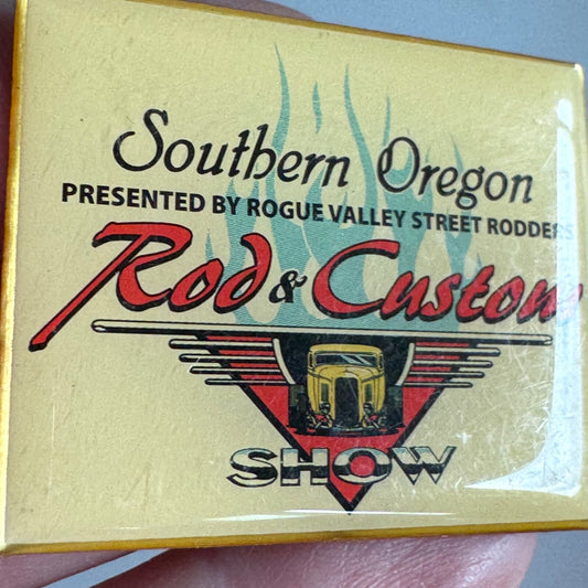 Vintage Southern Oregon Rod & Custom Show Lapel Pin Rogue Valley Street Rodders