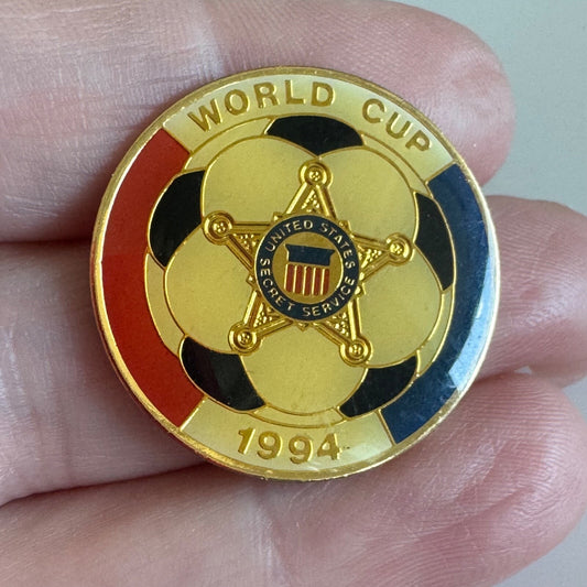 Vintage 1994 World Cup United States Secret Service Soccer Lapel Pin RARE