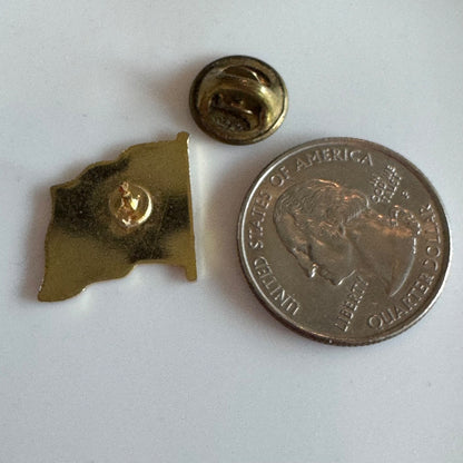 Washington State Flag Enamel Pin with George Washington Seal