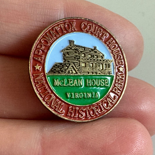 Vtg Appomattox Court House National Historical Park McLean House Virginia Pin