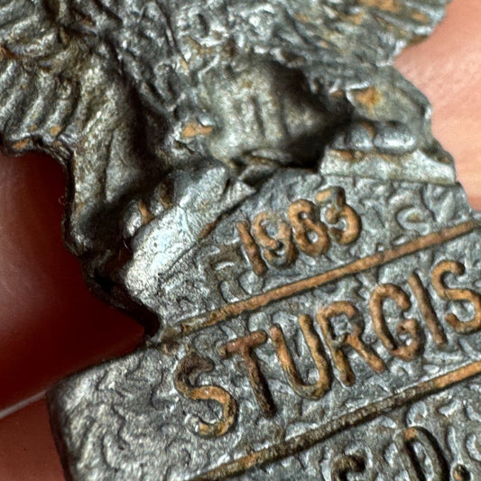 1983 Harley Davidson Sturgis SD Rally Eagle Pin – South Dakota Motorcycle