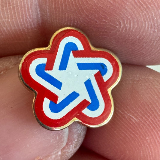 1976 American Revolution Bicentennial Logo Lapel Pin Tie Tack
