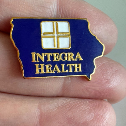 Vintage Integra Health Lapel Pin Iowa Medical Physicians RARE