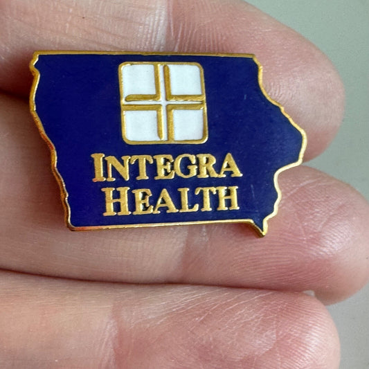 Vintage Integra Health Lapel Pin Iowa Medical Physicians RARE