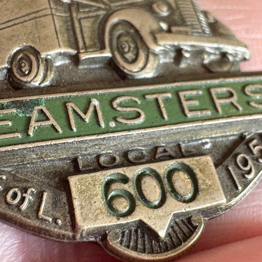 1955 Teamsters Local 600 Lapel Pin AF of L Missouri International Brotherhood