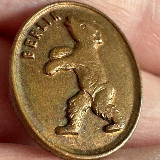 Vintage Antique? Berlin Bear Souvenir Tourist Lapel Pin