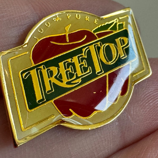 Tree Top Apple Juice 100 Percent Pure Logo Lapel Pin TreeTop