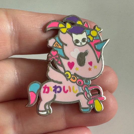 Tokidoki Unicorno Pink Lapel Pin Yurameki