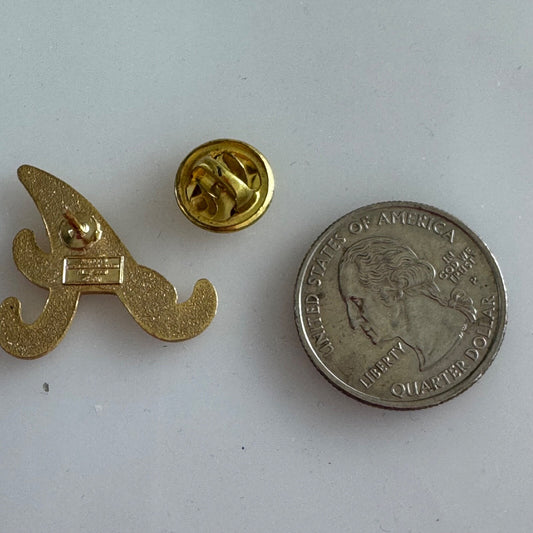2008 Atlanta Braves Gold Tone A Logo Lapel Pin