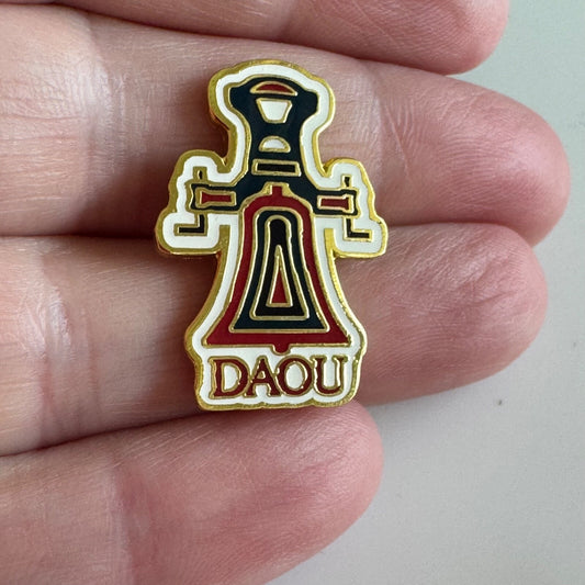 DAOU Vineyards Black and Red Lapel Pin Bell Image Paso Robles California