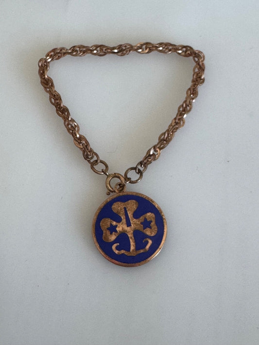 Vintage Girl Scouts Charm Bracelet 