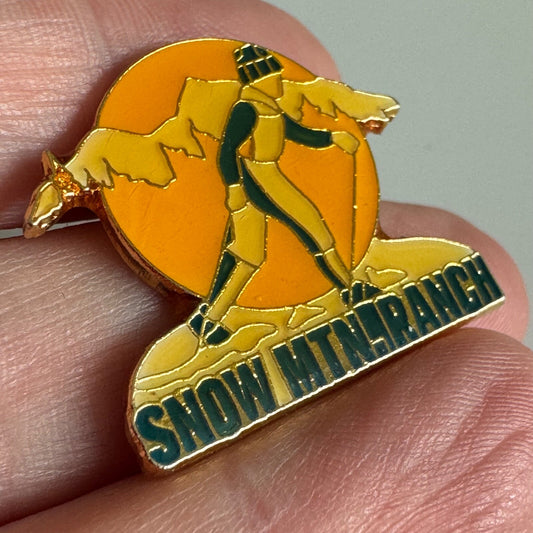 Snow Mountain Ranch Ski Lapel Pin Winter Park Colorado Skiing