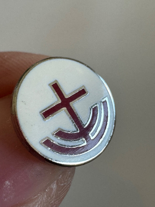 Vintage Episcopal Relief and Development Enamel Pin RARE