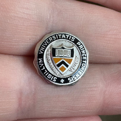 Antique Princeton University Sterling Silver Lapel Pin Tie Tack