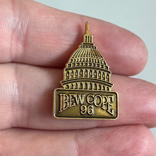IBEW COPE 1996 Capitol Building Union Lapel Pin