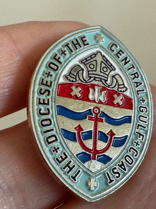 Vintage Diocese of the Central Gulf Coast Episcopal Crest Pin