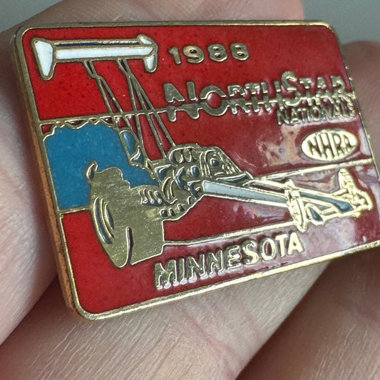 1988 NHRA NorthStar Nationals Pin – Minnesota Drag Racing Memorabilia