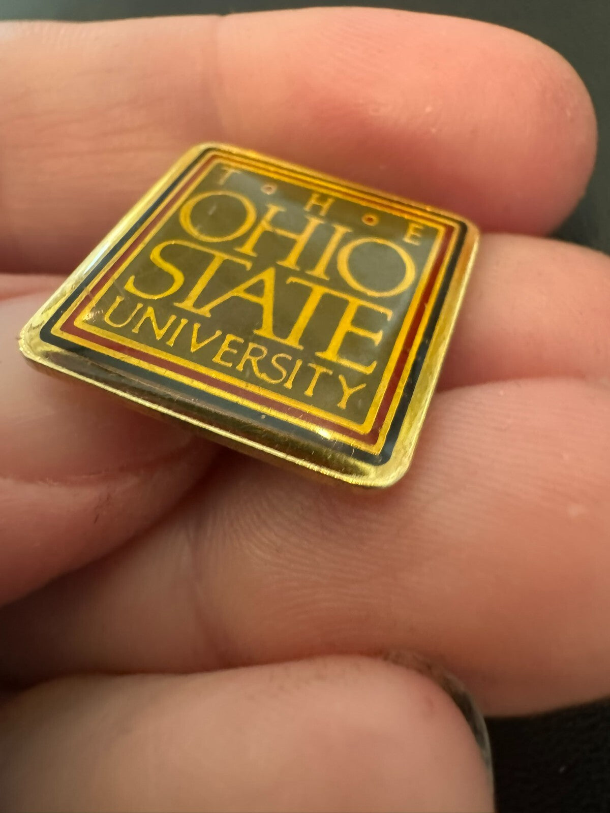 Vintage The Ohio State University Logo Pin OSU Buckeyes