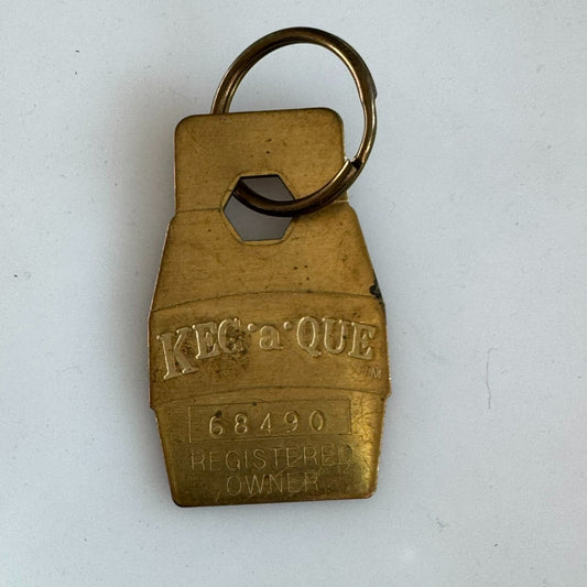 Keg 'a' Que Registered Owner Keychain Key Chain Keg-a-Que