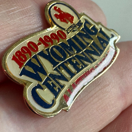Vintage 1990 Wyoming Centennial Lapel Pin A Lasting Legacy
