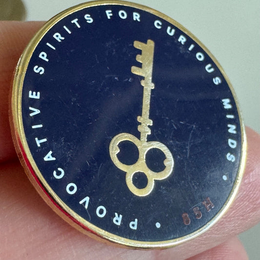 Glyph Spirits Provocative Spirits for Curious Minds 85H Lapel Pin Key