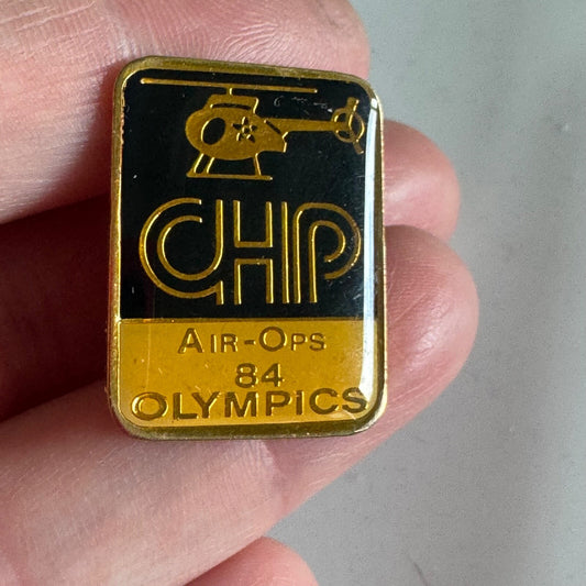 Vintage California Highway Patrol Air-Ops 84 Olympics Lapel Pin CHP 1984