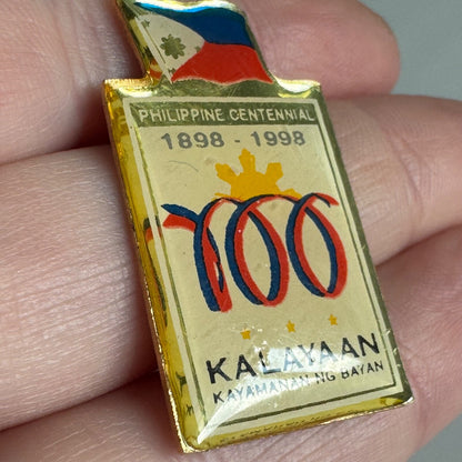 Philippine Centennial Pin 1898–1998 Kalayaan Independence Commemorative