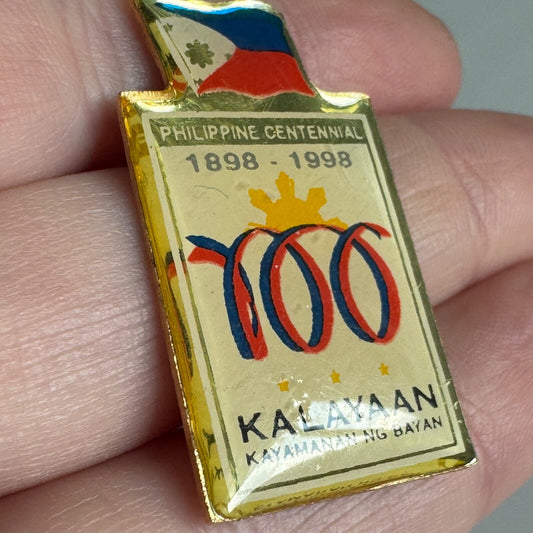 Philippine Centennial Pin 1898–1998 Kalayaan Independence Commemorative