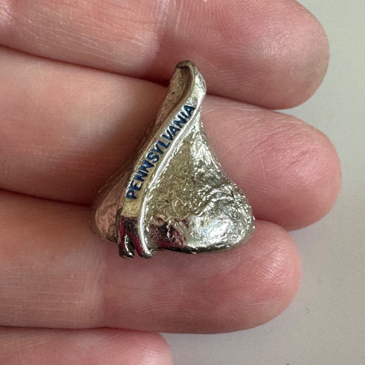 Vintage Hershey's Kiss Pennsylvania Souvenir Tourist Lapel Pin