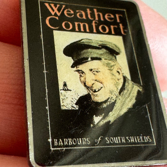 Vintage Barbours of South Shields Weather Comfort Lapel Pin Barbour Wax Jacket