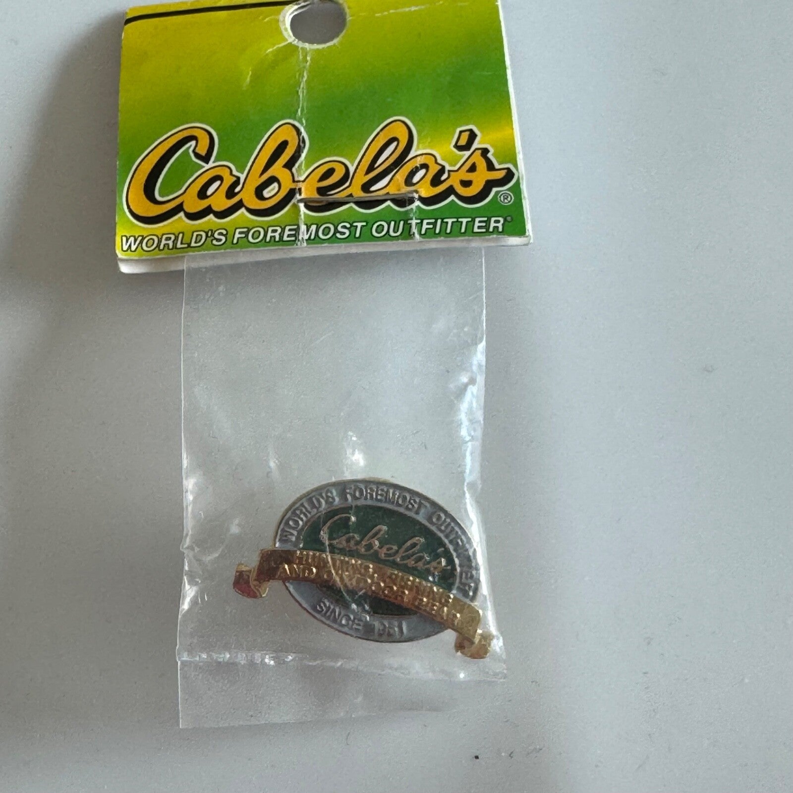 Cabela’s World's Foremost Outfitter Branded Pin Tie Tack – New in Packaging