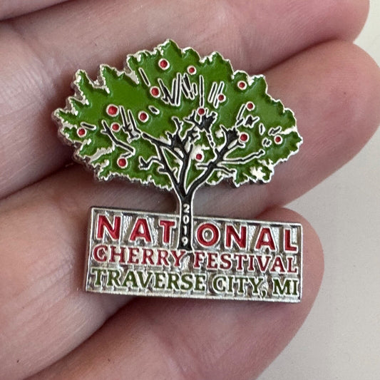 2019 National Cherry Festival Travers City Michigan Lapel Pin 