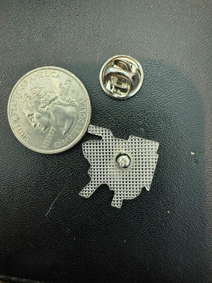 Kansas State University Wildcat Logo Pin with Big K Powercat