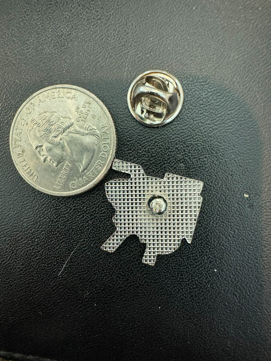 Kansas State University Wildcat Logo Pin with Big K Powercat