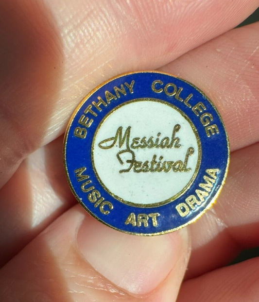Vtg Bethany College Messiah Festival Pin