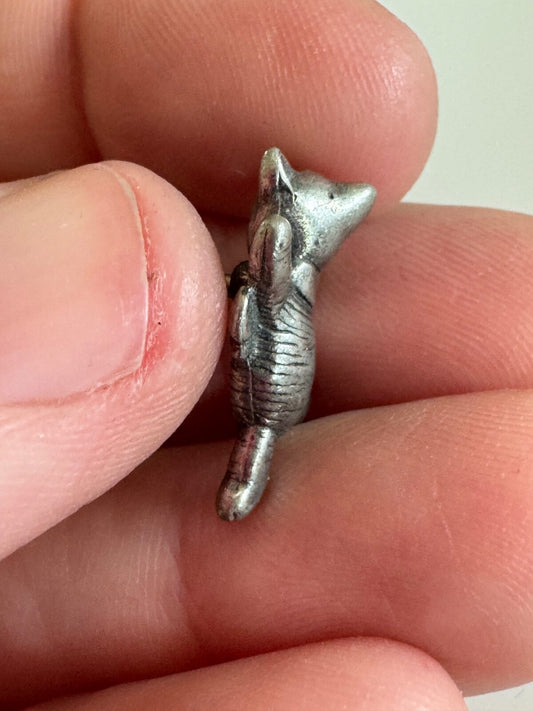 Vintage Pewter Piglet Lapel Pin Tie Tack Winnie the Pooh Disney