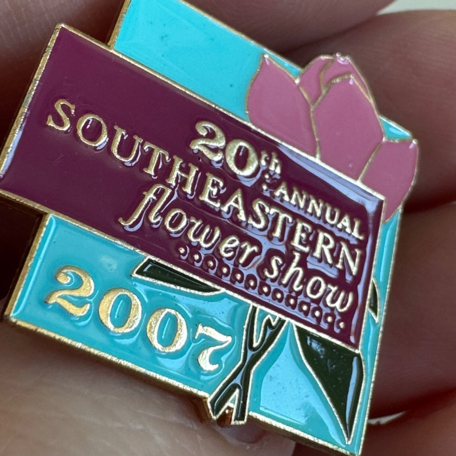 2007 20th Annual Southeastern Flower Show Lapel Pin Souvenir