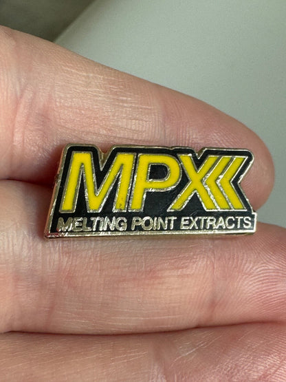 MPX Melting Point Extracts Pin – Brand Promotional Badge