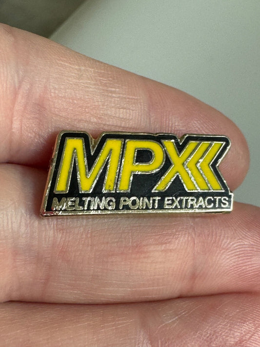 MPX Melting Point Extracts Pin – Brand Promotional Badge