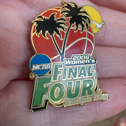 2008 Womens Final Four Tampa Bay Lapel Pin Tennessee Stanford UConn LSU
