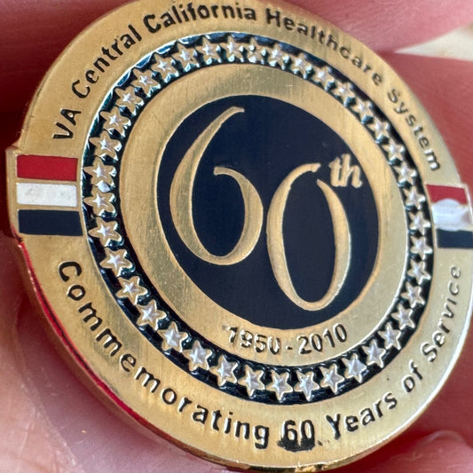 2010 VA Central California Healthcare System 60th Anniversary Lapel Pin