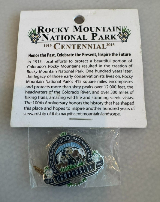 Rocky Mountain National Park Centennial Walking Stick Medallion
