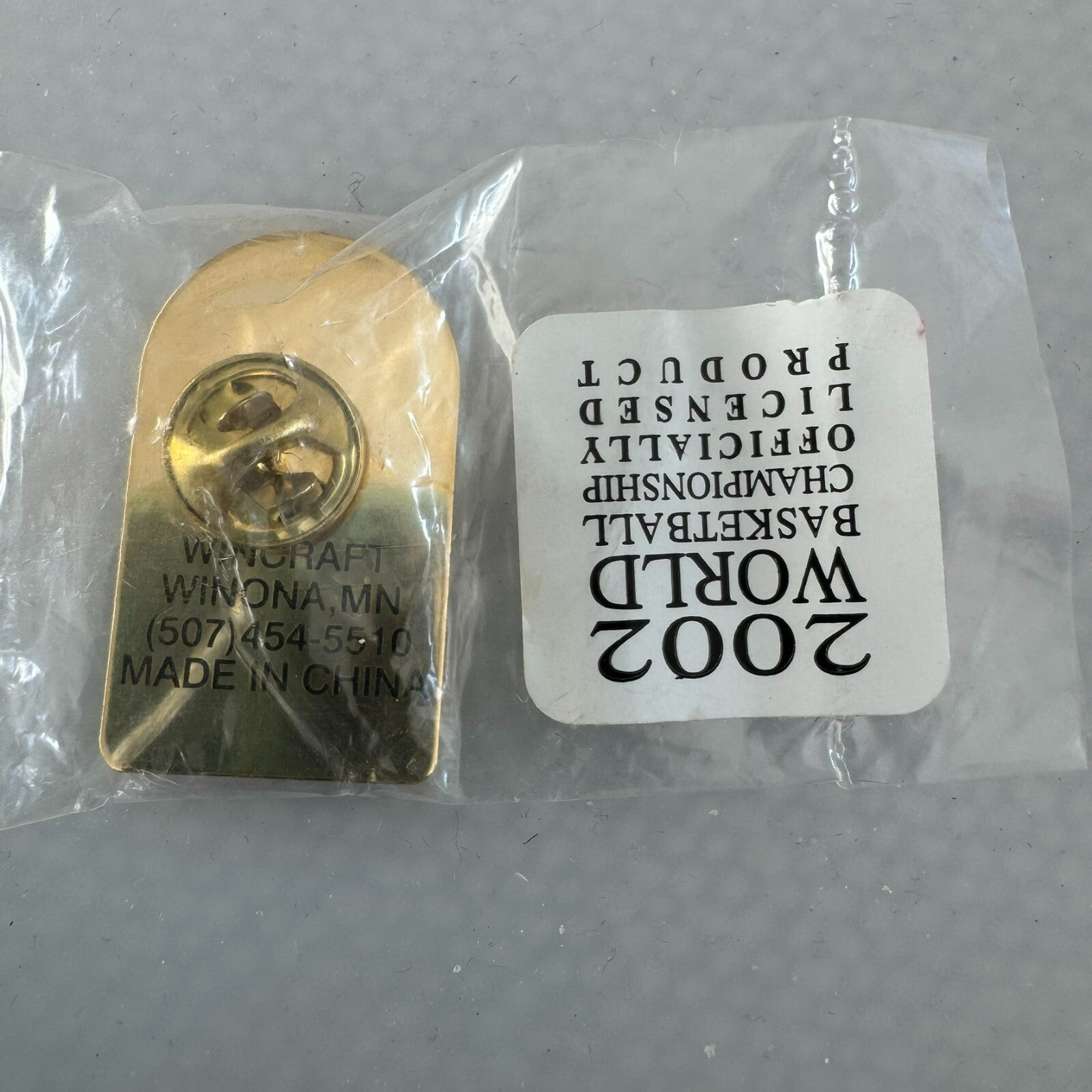 2002 World Basketball Championship Indianapolis FIBA Lapel Pin