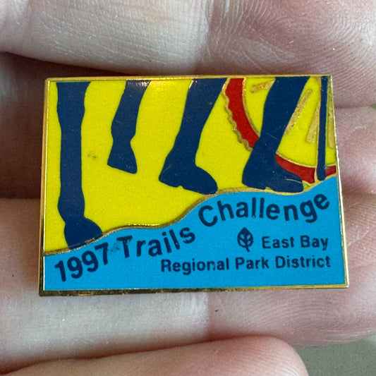 1997 Trails Challenge East Bay Regional Park District Lapel Pin California