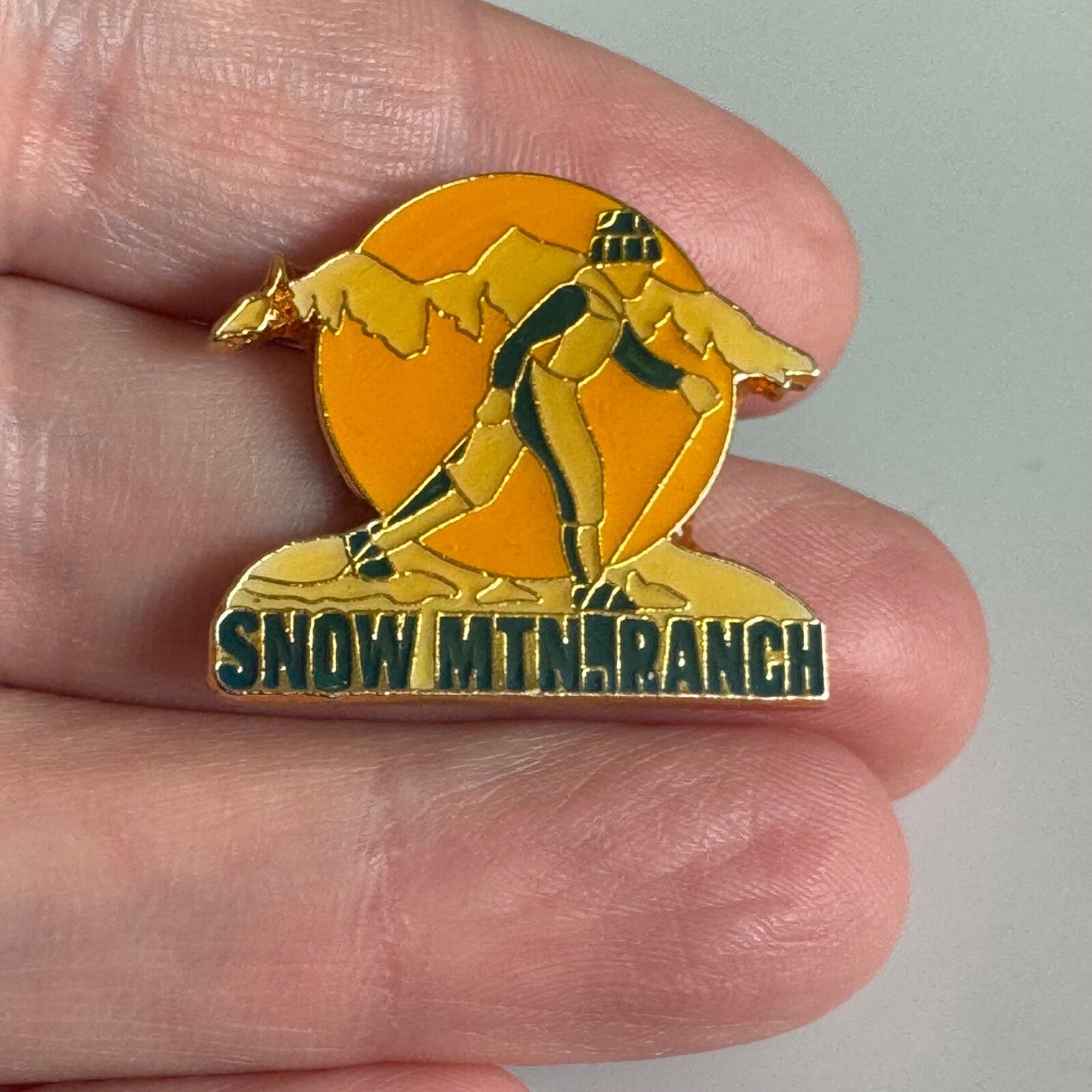Snow Mountain Ranch Ski Lapel Pin Winter Park Colorado Skiing